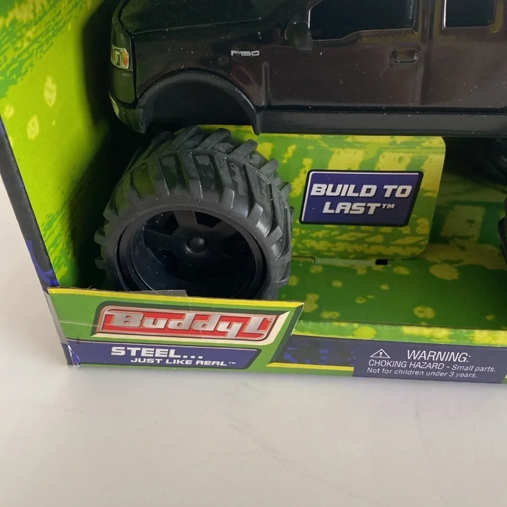 Buddy L Ford Monster Wheel Tow Team Toy - Black and Yellow NWOT